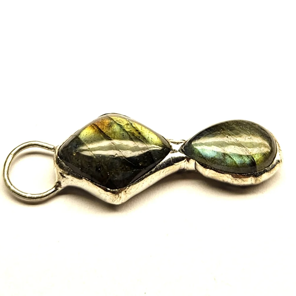Double Labradorite Pendant